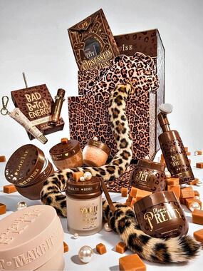 P.Louise The Secret of Sweet P.Louise Box Leopard Makeup Gift Box NWT